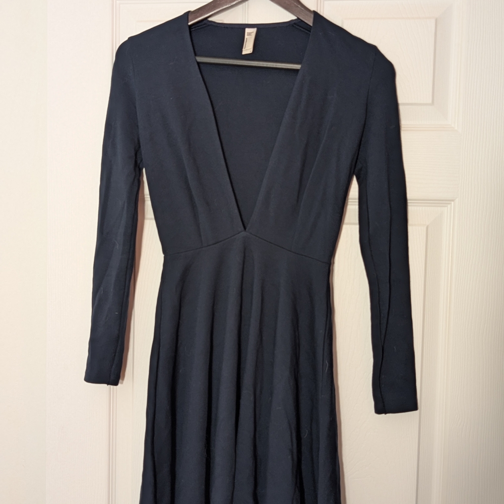 American Apparel Navy Long Sleeve Dress
